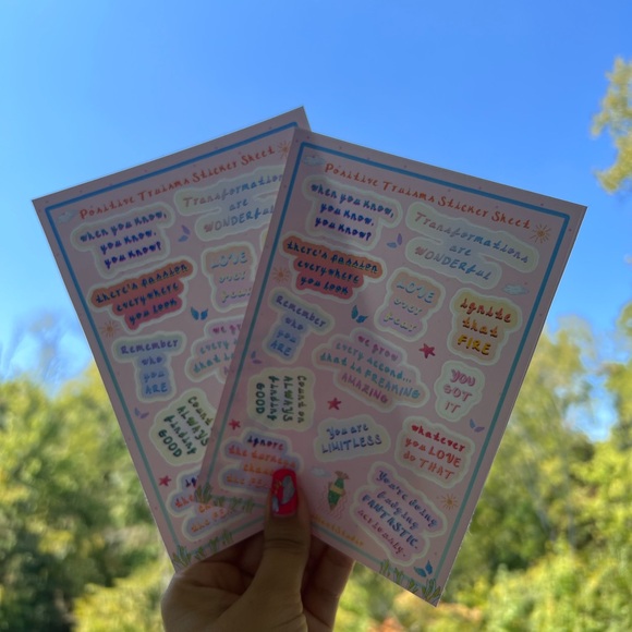 Positive Affirmation Sticker Sheets - Multicolor - Picture 5 of 7